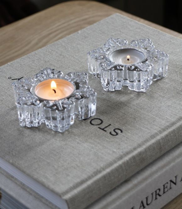 Hovedbilde Telysglass snøfnugg