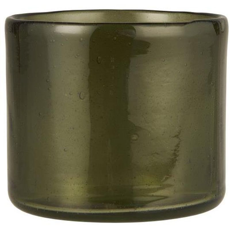 Telyslykt grønn munnblåst