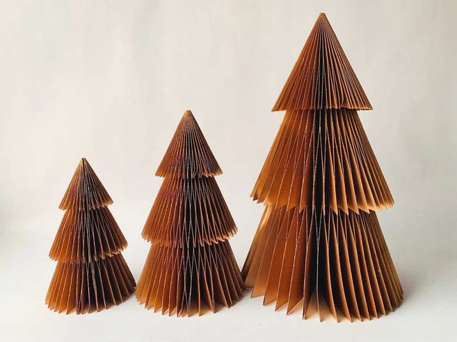 Hovedbilde Papirjuletre brunt xl