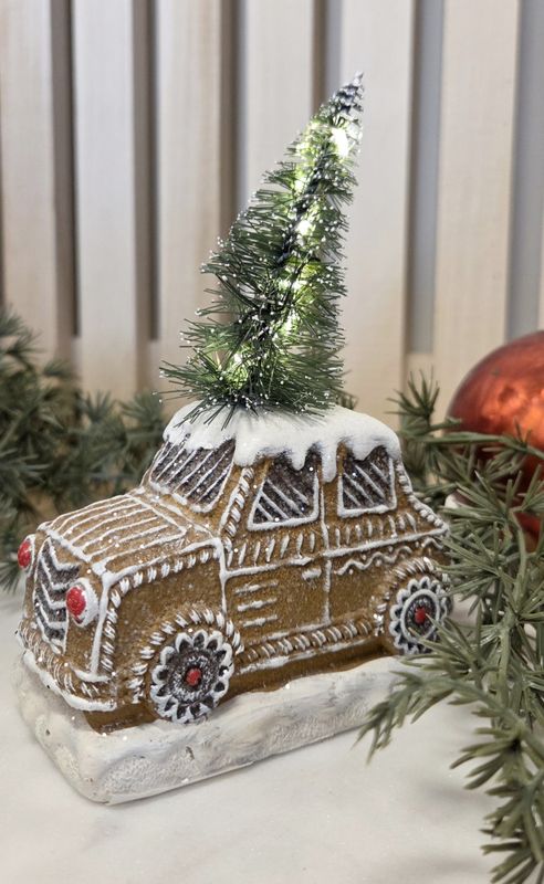 Pepperkake bil m/juletre