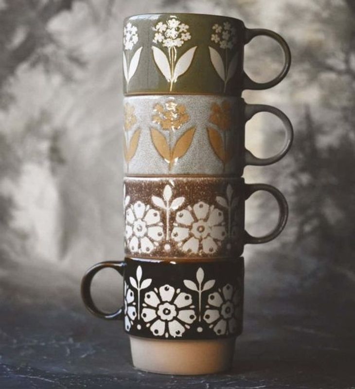 Krus retro grå/natur