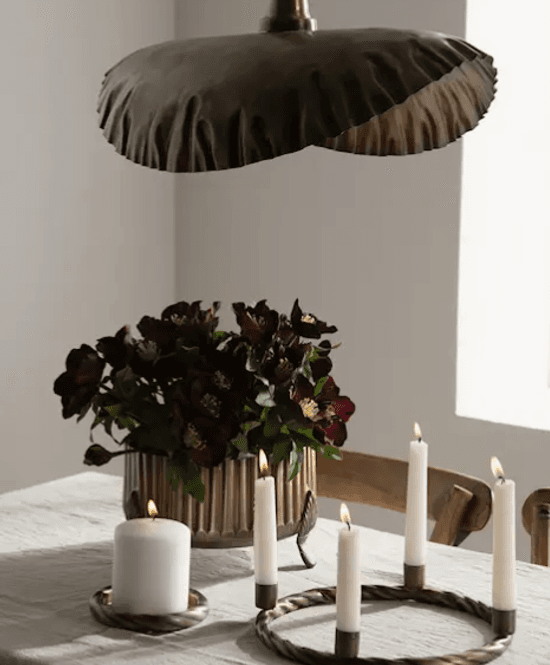 Hovedbilde Taklampe antikk messing