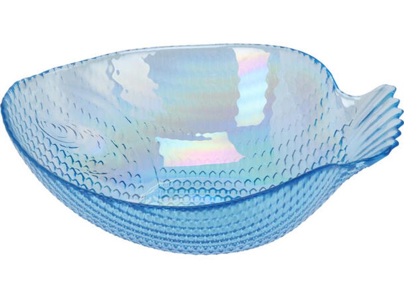 Glasskål fisk blå 2 pk.