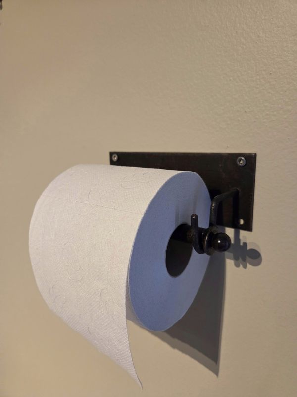 Toalettrullholder antikk metall