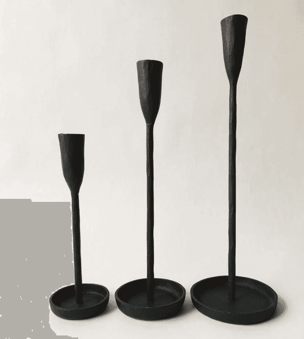 Hovedbilde Lysestake støpejern 20 cm