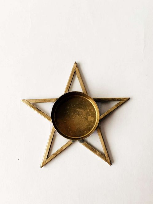 Hovedbilde T-lysholder stjerne 10.5 cm 