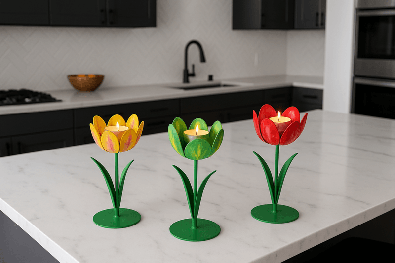 Lysestake tulip grønn