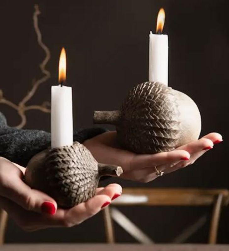 Eikenøtt lysestake liten