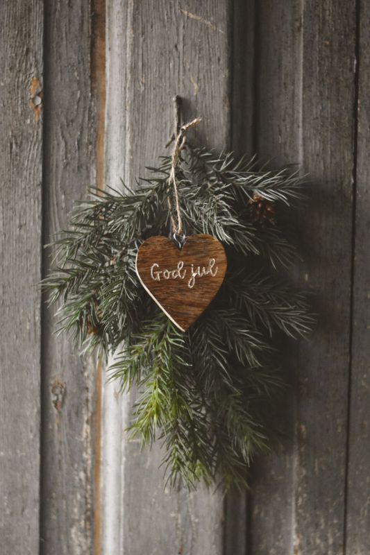 Unik hjerte god jul