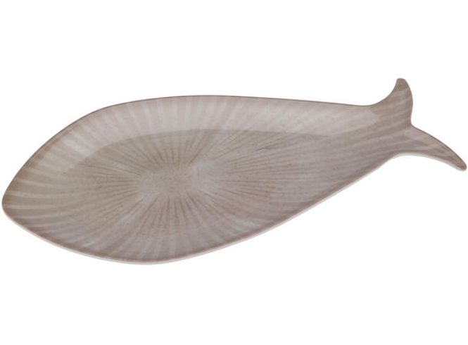 Hovedbilde Melamin fat fisk beige