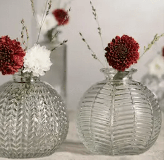 Hovedbilde Sett med 3 vaser blankt glass