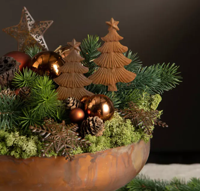 Hovedbilde Rust juletre på streng