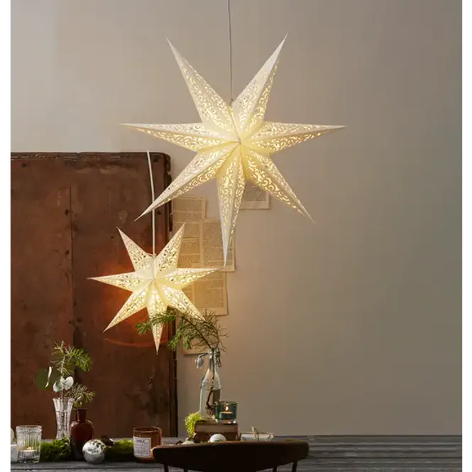 Hovedbilde Adventsstjerne hvit liten