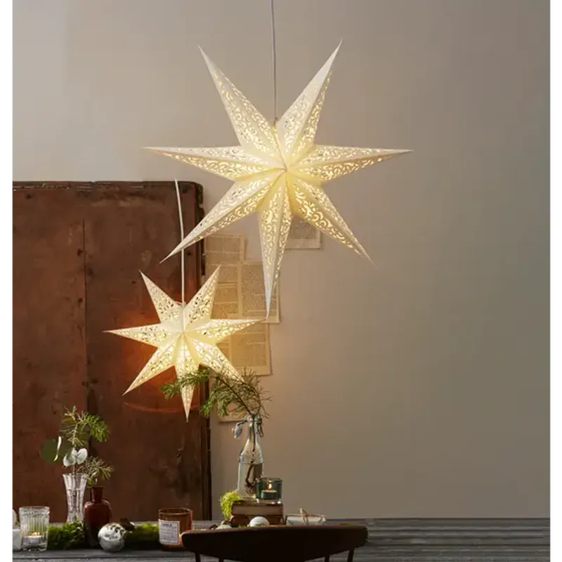 Adventsstjerne hvit liten